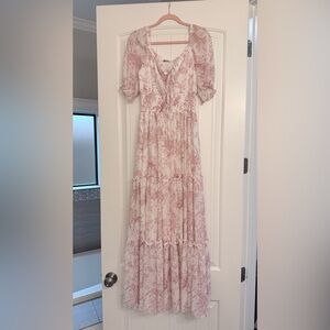Baltic Born Blush Floral Maxi Dress
